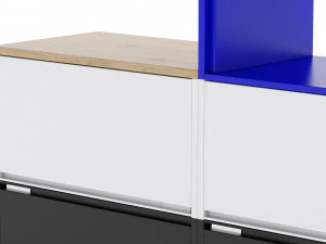 arm&aacute;rio de armazenamento herman miller meridian 2 Modelo 3D