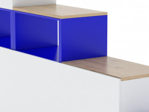 herman miller storage cabinet meridian 2 3D Модель
