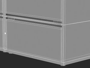 arm&aacute;rio de armazenamento herman miller meridian 2 Modelo 3D