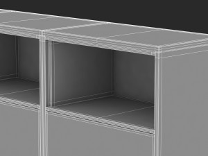 herman miller storage cabinet meridian 1 3D 모델