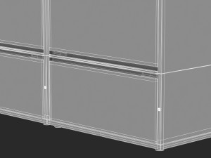 herman miller storage cabinet meridian 1 3D 모델