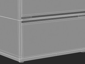 herman miller storage cabinet meridian 1 3D 모델