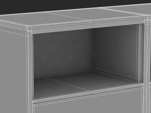 herman miller storage cabinet meridian 1 3D 모델