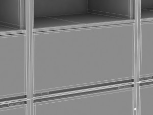 herman miller storage cabinet meridian 1 3D 모델