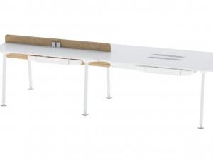 herman miller desk memo 5 Modelo 3D