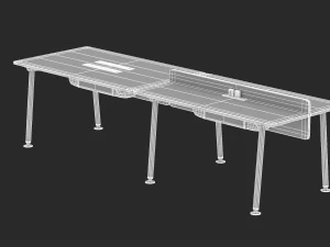 herman miller desk memo 5 3D Model