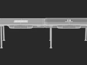 herman miller desk memo 5 3D Model