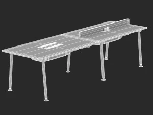 herman miller desk memo 5 3D Model