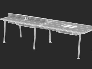 herman miller desk memo 5 Modelo 3D