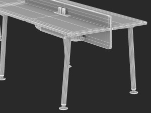 herman miller desk memo 5 Modelo 3D