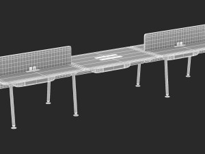herman miller desk memo 5 Modelo 3D