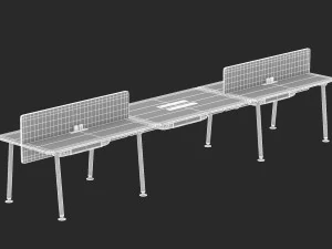 herman miller desk memo 5 3D Model