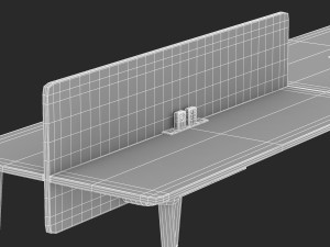 herman miller desk memo 5 Modelo 3D