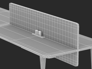 herman miller desk memo 5 Modelo 3D