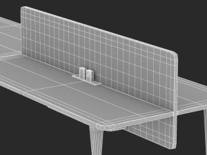 herman miller desk memo 5 3D Model