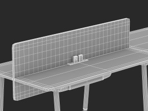 herman miller desk memo 5 Modelo 3D