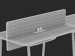 herman miller desk memo 5 3D Model