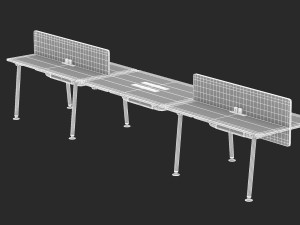herman miller desk memo 5 Modelo 3D