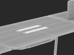 herman miller desk memo 5 3D Model