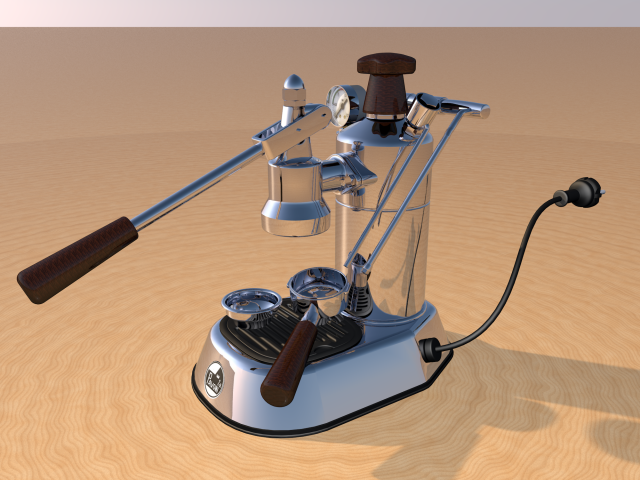 la pavoni espresso machine Model 3D .c4d .max .obj .3ds .fbx .stl .blend 