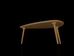 croatian bistro table 3D मॉडल