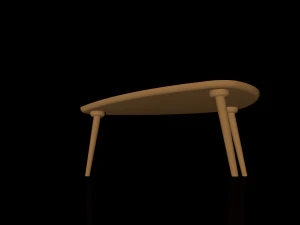 croatian bistro table 3D Model