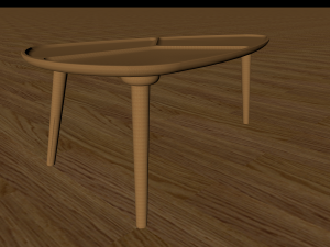 croatian bistro table 3D मॉडल