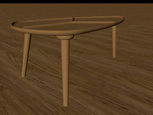 croatian bistro table 3D Model