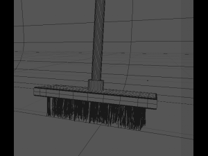 vintage broom 3D 모델