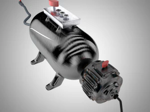 빈티지 압축기 3D 모델