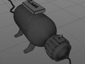 vintage compressor Modelo 3D
