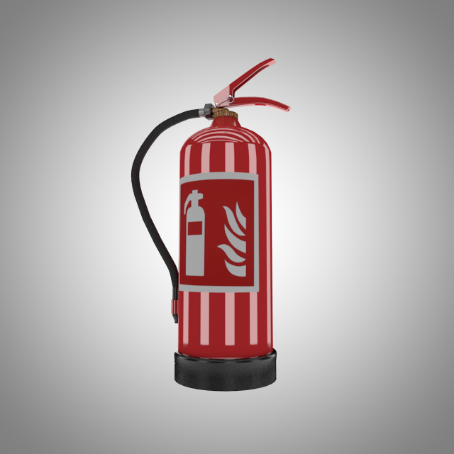 fire extinguisher 3D मॉडल .c4d .max .obj .3ds .fbx .stl .blend 