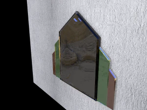 espelho facetado Modelo 3D