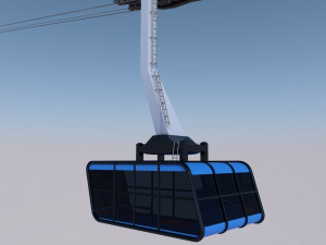 ropeway cable car 3D 모델