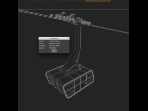 ropeway cable car Modelo 3D
