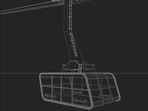 ropeway cable car Modelo 3D