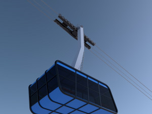 ropeway cable car Modelo 3D