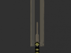 3-blade legendary sword 3D Model