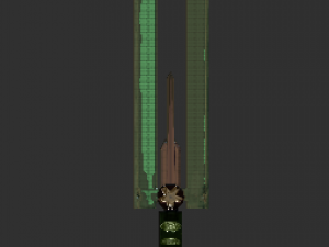 3-blade legendary sword 3D-Modell