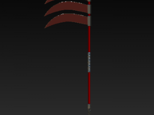 three-blade sickle with chain Modelo 3D