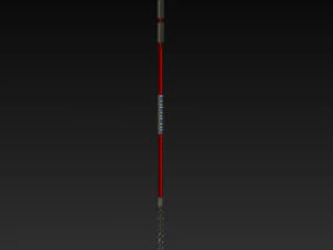 three-blade sickle with chain 3D Model