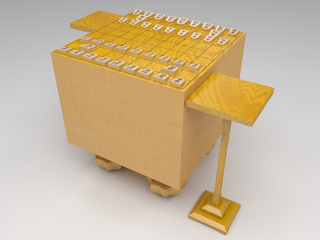 shogi set 3D Model .c4d .max .obj .3ds .fbx .stl .blend 