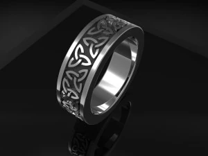 cincin Celtic Model Cetak 3D