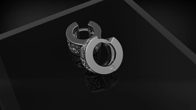 celtic earrings 3D Print Model .c4d .max .obj .3ds .fbx .stl .blend 