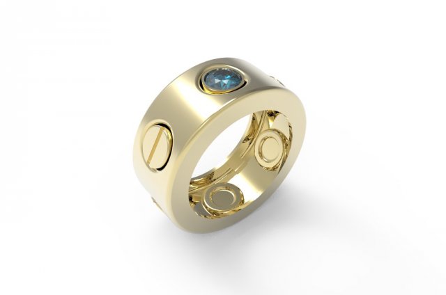ring Model Cetak 3D .c4d .max .obj .3ds .fbx .stl .blend 