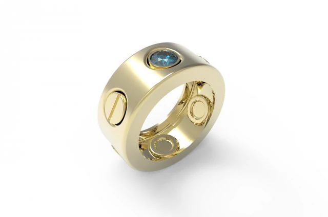 ring 3D printmodel .c4d .max .obj .3ds .fbx .stl .blend 