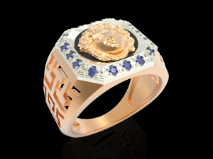 medusa ring 3D-printmodel