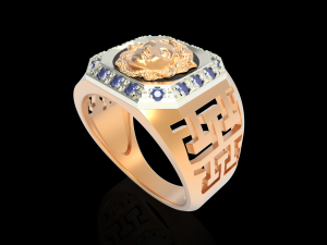 medusa ring 3D Print Model