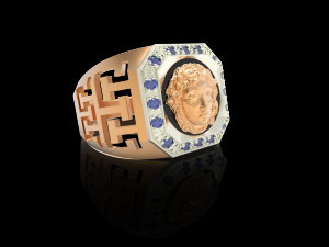 medusa ring 3D Print Model