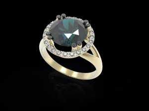 the ring with a gems 3D Принт Модель